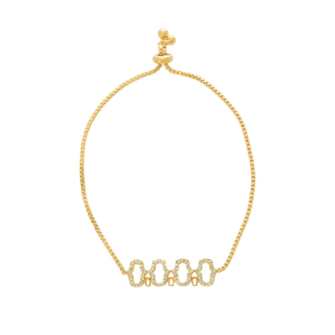 Pulseira círculos com zircônia - Morana